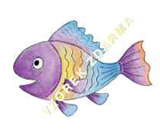 Motiv rybka fialová