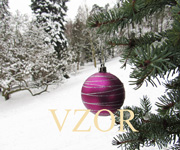 Fialová vánoèní koule